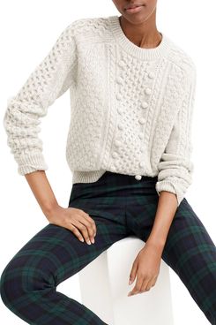 J.Crew Popcorn Cable Knit Sweater