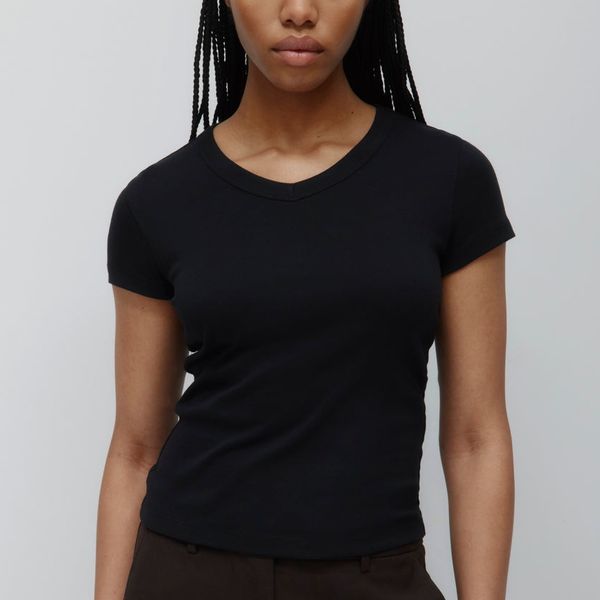 Kotn High V-Neck Tee