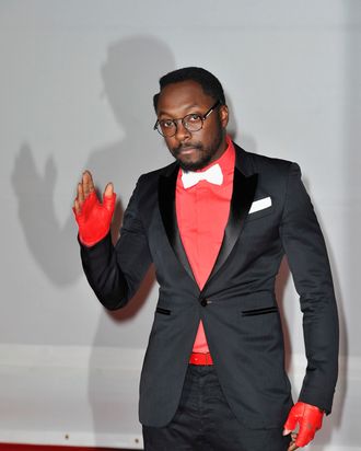 will.i.am attends The BRIT Awards 2012 at the O2 Arena on February 21, 2012 in London, England.