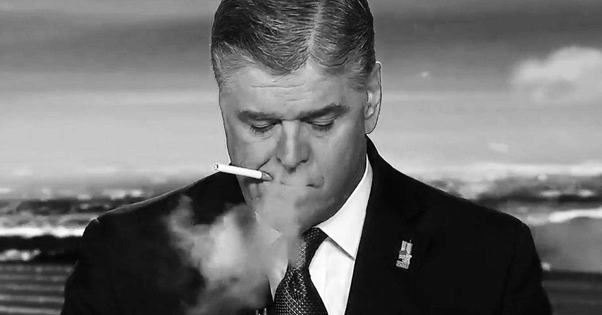 does sean hannity smoke cigarettes Hannity Vapes Cigarettes While Working Because He Is a Total Hypocrite Sean Hannity's New 'Rowdy' Live
