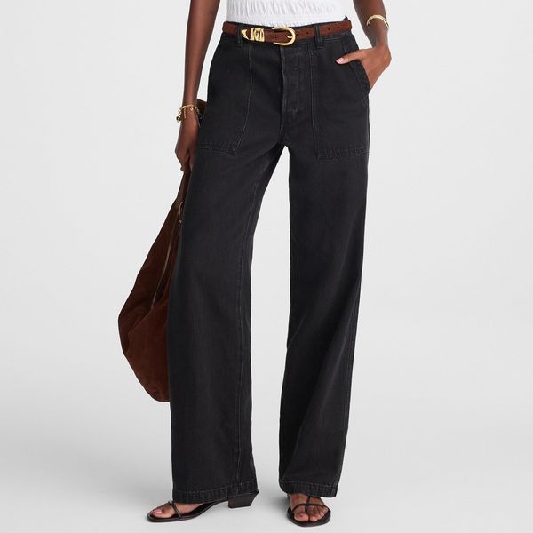 Madewell The Low-Slung Baggy Jean in Airy Denim