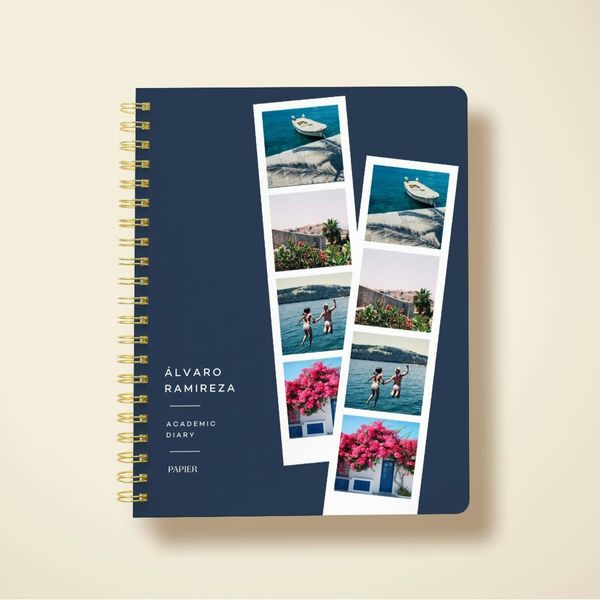 Papier Photo Strip Letter Size Softcover Academic Year Planner