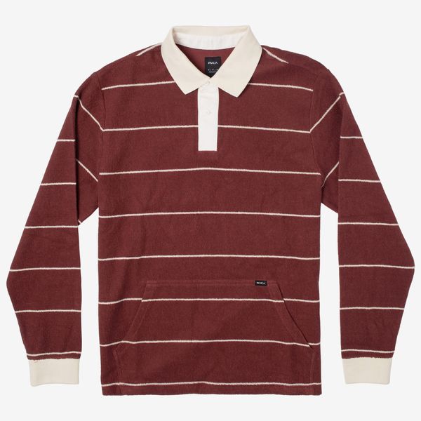 RVCA Fairfax Stripe Fleece Polo Shirt