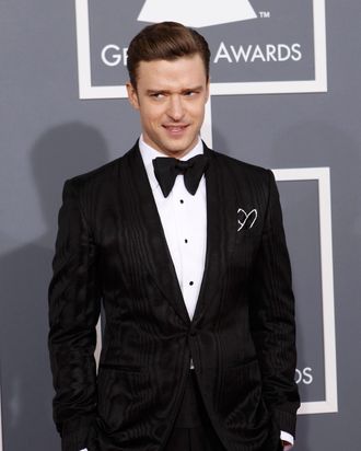 Singer Justin Timberlake arrives at the 55th annual Grammy Awards in Los Angeles, California February 10, 2013. 