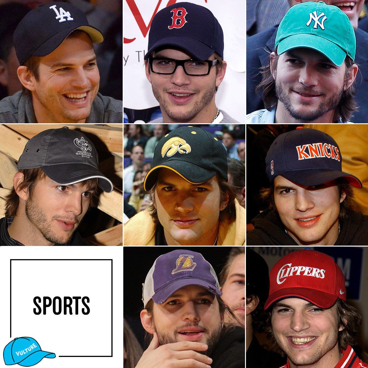 A Taxonomy of Ashton Kutcher's Hat History