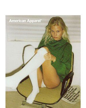 American Apparel's banned ad.