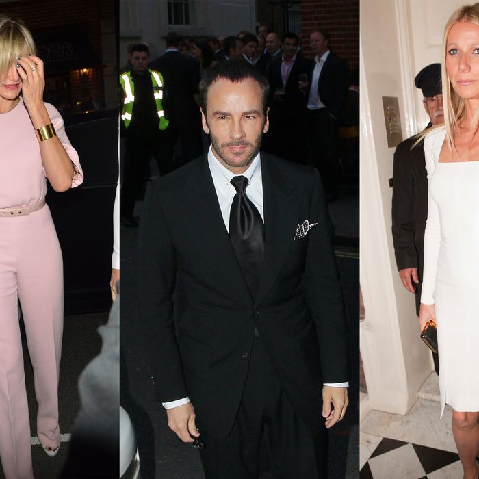 Cameron Diaz, Tom Ford, and Gwyneth Paltrow.