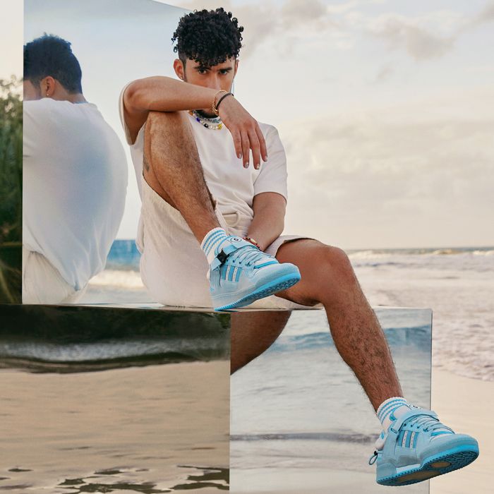 Bad Bunny and Adidas Launch New Forum Blue Sneakers pic