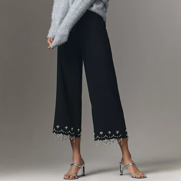 By Anthropologie Crystal Crop Pants