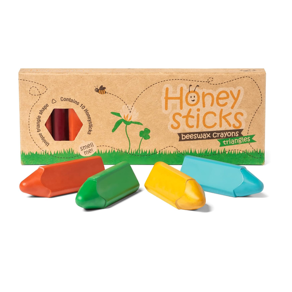 Honeysticks Triangular Crayons - 100% Pure Beeswax