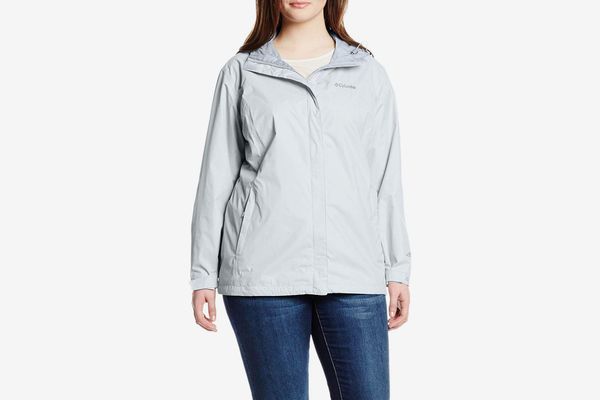 women's fitted rain jacket with hood