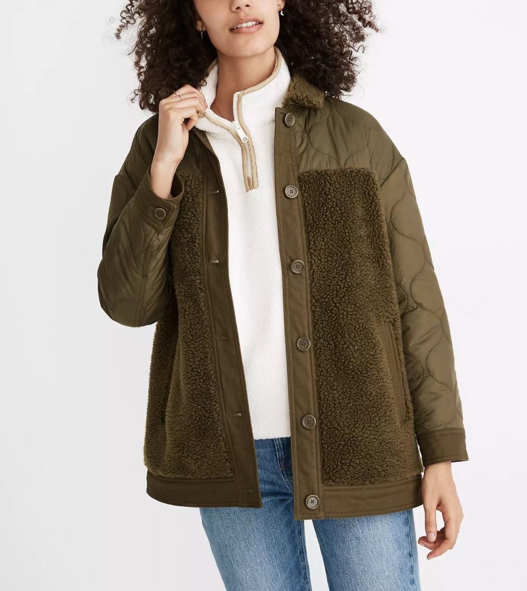 madewell sherpa pullover