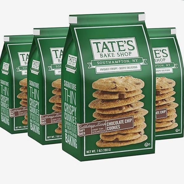 Tate’s Bake Shop Chocolate Chip Cookies, Four 7-oz Bags