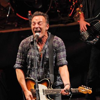 ASBURY PARK, NJ - JANUARY 14: Singer/songwriter Bruce Springsteen performs during the 2012 Light of Day Concert Series 