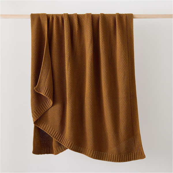 West Elm Cotton Knit Throw