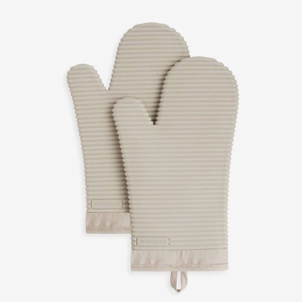 KitchenAid Ribbed Soft Silicone Oven Mitt Set