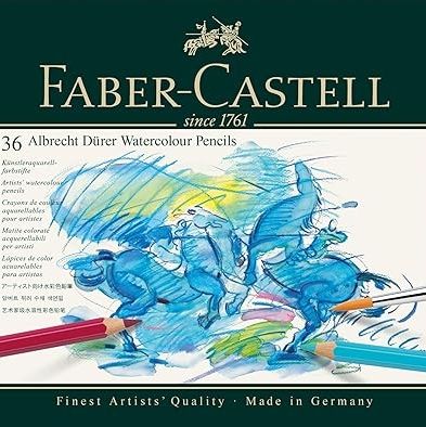 Faber-Castell 117536 Albrecht Dürer Watercolor Pencils, 36 Colors, Can