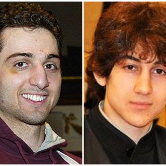 FILE - This combination of undated file photos shows Tamerlan Tsarnaev, 26, left, and Dzhokhar Tsarnaev, 19. The FBI says the two brothers are the suspects in the Boston Marathon bombing, and are also responsible for killing an MIT police officer, critically injuring a transit officer in a firefight and throwing explosive devices at police during a getaway attempt in a long night of violence that left Tamerlan dead and Dzhokhar captured, late Friday, April 19, 2013. The ethnic Chechen brothers lived in Dagestan, which borders the Chechnya region in southern Russia. They lived near Boston and had been in the U.S. for about a decade, one of their uncles reported said. Since Monday, Boston has experienced five days of fear, beginning with the marathon bombing attack, an intense manhunt and much uncertainty ending in the death of one suspect and the capture of the other. (AP Photo/The Lowell Sun & Robin Young, File)