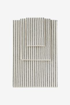 TEKLA Off-White & Green Organic Three-Piece Towel Set