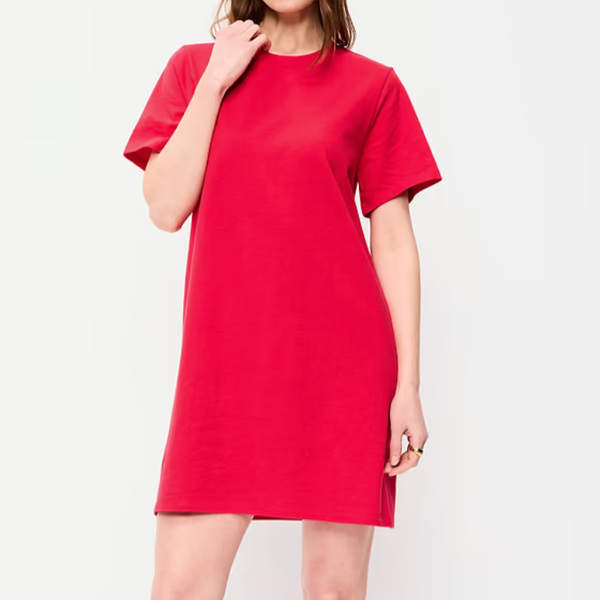 Old Navy Vintage Crew-Neck Mini T-Shirt Dress