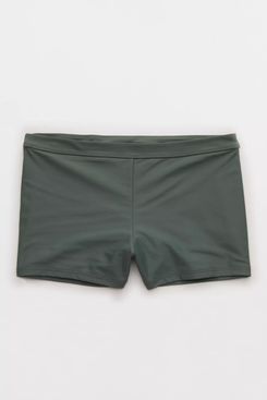 Aerie Mid Rise Boy Short Bikini Bottom