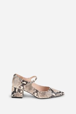 Intentionally Blank Bond Snake Mary Jane Heel