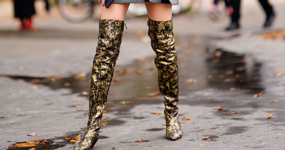 How to Wear Thigh High Boots and Denim  Black high boots, Thigh high boots  outfit, Fall outfits 2018
