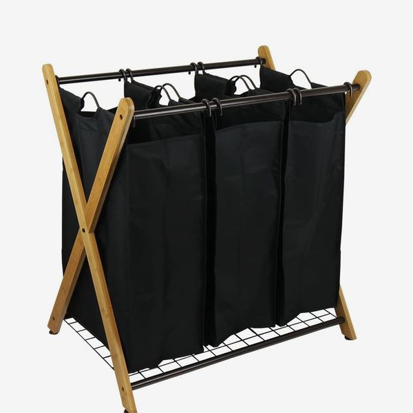 Oceanstar Bamboo 3-Bag Laundry Sorter