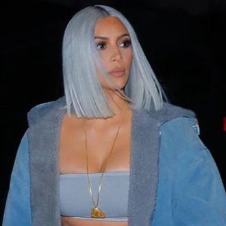 Kim Kardashian Now Has Blue Hair