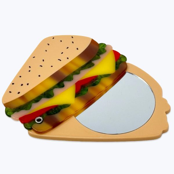 Jenny Lemons Deli Sandwich Compact Mirror