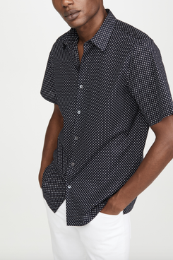 Theory Irving Witan Print Shirt