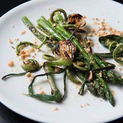 Rebelle's asparagus, spring onions, fiddlehead ferns — oh my!