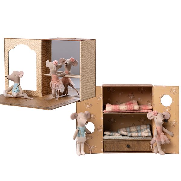 Maileg Ballet Mice in Dance Studio