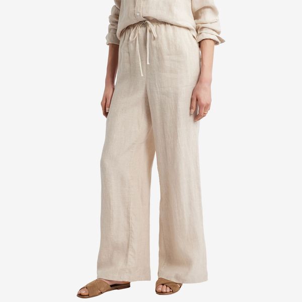 Caslon Easy Wide Leg Linen Pants