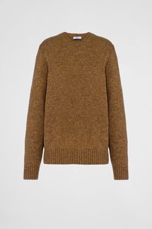 Prada Wool and Cashmere Crew-neck Sweater
