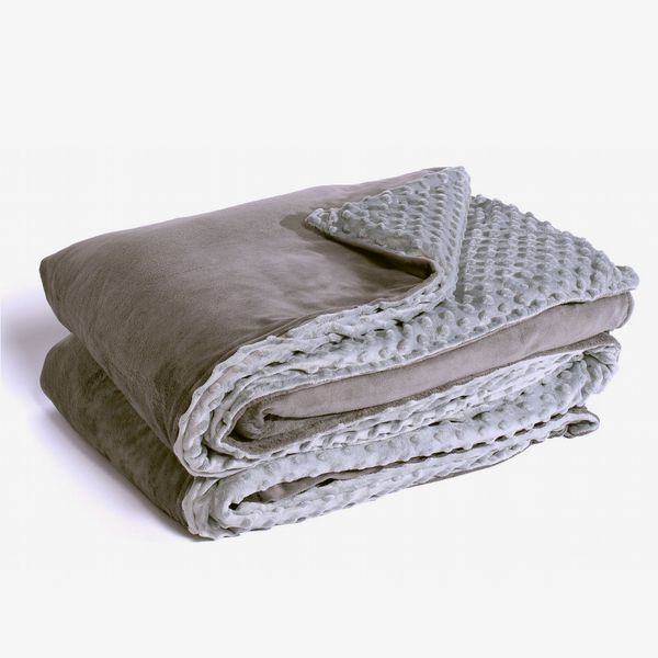 100% Cotton Material with Glass Beads 100% Cotton Weighted Blanket Reversible Gray Weighted Blanket Super Soft 10 lbs, 41x60 Grey Weighted Blanket Calm Sleeping 4.0 Heavy Blanket