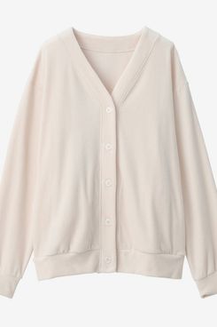Muji Cotton Velour Cardigan
