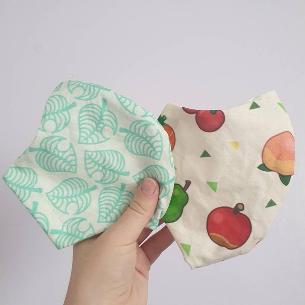 MollyMouseMakes Animal Crossing-Inspired Cotton Non-Medical Face Mask