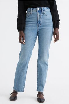 Madewell The Curvy Perfect Vintage Straight Jean in Hoye Wash