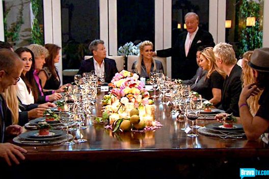 The Real Housewives Of Beverly Hills Recap Dinner Party Conga Lines