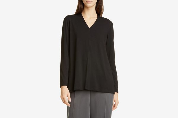 Eileen Fisher V-Neck Swing Top