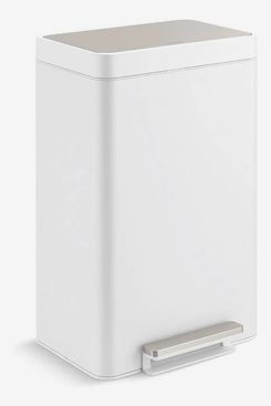 13gal Swing Top Waste Basket White - Brightroom™