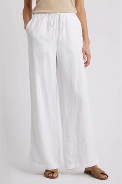 Caslon Easy Wide Leg Linen Pants