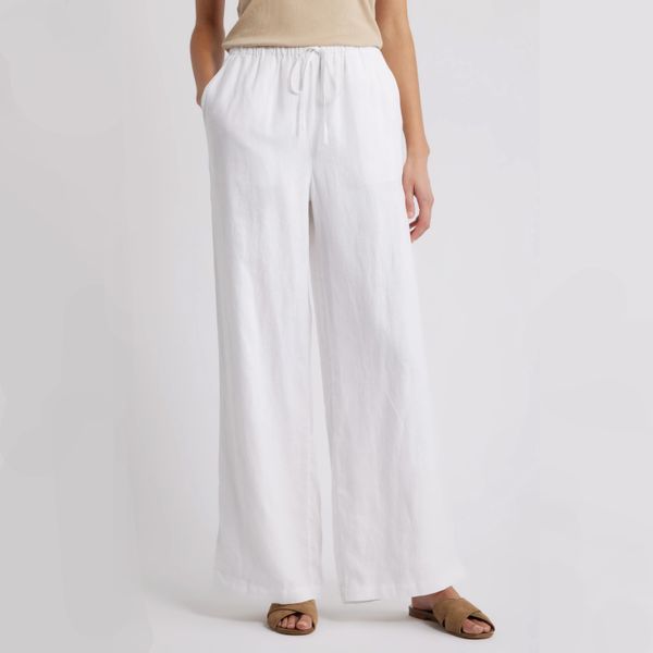 Caslon Easy Wide Leg Linen Pants
