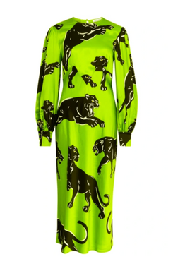 Aureta Hades Midi Panther Dress (Rented Via Hurr Collective)