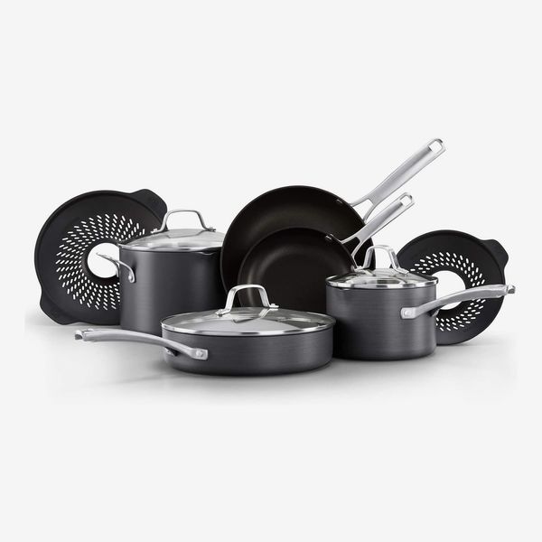Calphalon Classic Pots and Pans Boil-Over Inserts, Nonstick Cooking Set