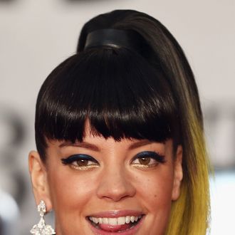 Lily Allen attends The BRIT Awards 2014 at 02 Arena on February 19, 2014 in London, England.