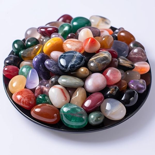 Polished Multicolor Crystal Stone Set - 72 Pcs