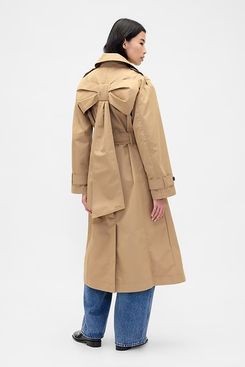 Gap × Sandy Liang Bow-Back Trench Coat