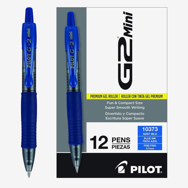 Pilot G2 Mini Premium Rolling Ball Gel Pens, Blue Ink - 12-Pack